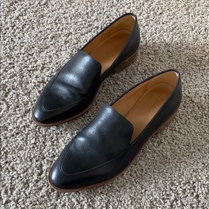 Madewell black leather Frances loafer 7.5